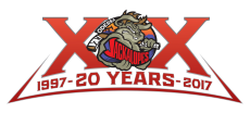 Odessa Jackalopes 2016 17 Anniversary Logo heat sticker
