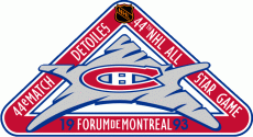 NHL All-Star Game 1992-1993 Logo custom vinyl decal