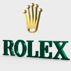 Rolex logo 04 heat sticker