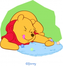 Disney Pooh Logo 28 heat sticker