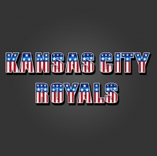 Kansas City Royals American Captain Logo heat sticker