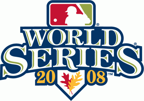 MLB World Series 2008 Wordmark Logo heat sticker