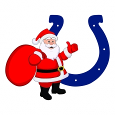 Indianapolis Colts Santa Claus Logo custom vinyl decal