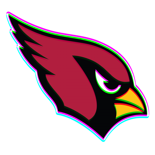 Phantom Arizona Cardinals logo heat sticker