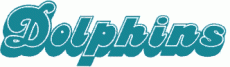 Miami Dolphins 1980-1996 Wordmark Logo custom vinyl decal