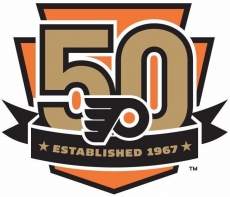 Philadelphia Flyers 2016 17 Anniversary Logo custom vinyl decal