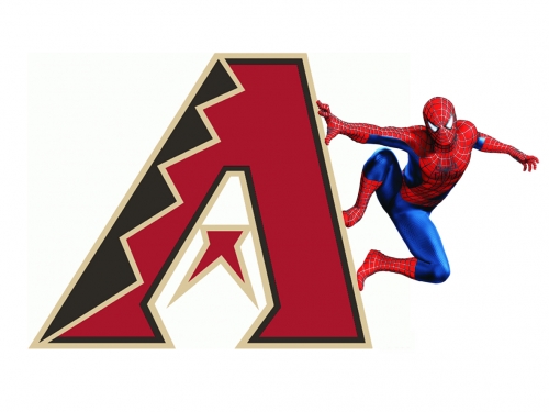 Arizona Diamondbacks Spider Man Logo heat sticker
