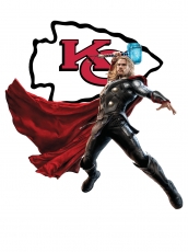 Kansas City Chiefs Thor Logo heat sticker
