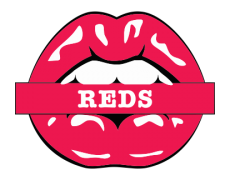 Cincinnati Reds Lips Logo custom vinyl decal