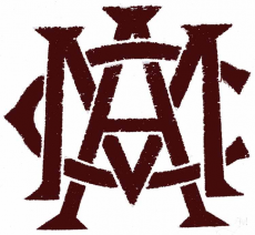 Texas A&M Aggies 1908-1927 Primary Logo custom vinyl decal