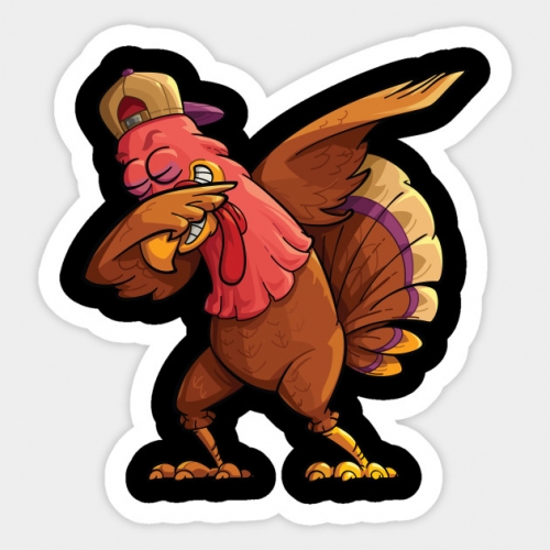 Thanksgiving Day Logo 16 heat sticker
