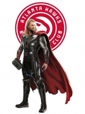 Atlanta Hawks Thor Logo heat sticker