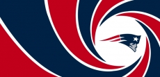 007 New England Patriots logo heat sticker