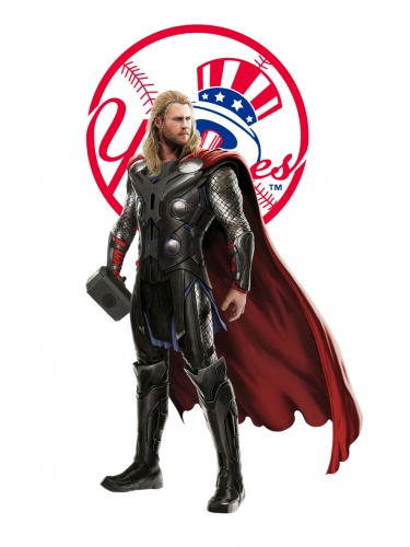 New York Yankees Thor Logo heat sticker