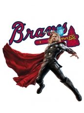 Atlanta Braves Thor Logo custom vinyl decal