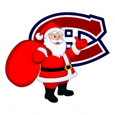 Montreal Canadiens Santa Claus Logo custom vinyl decal