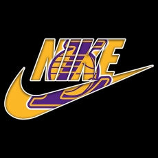 Los Angeles Lakers Nike logo heat sticker