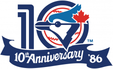 Toronto Blue Jays 1986 Anniversary Logo heat sticker