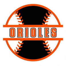 Baseball Baltimore Orioles Logo heat sticker