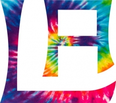 Los Angeles Kings rainbow spiral tie-dye logo custom vinyl decal