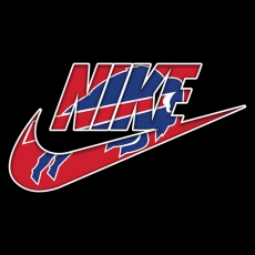 Buffalo Bills Nike logo heat sticker