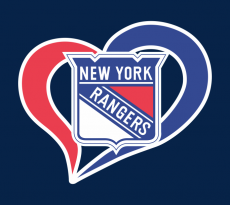 New York Rangers Heart Logo heat sticker