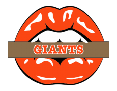San Francisco Giants Lips Logo heat sticker