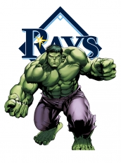 Tampa Bay Rays Hulk Logo heat sticker