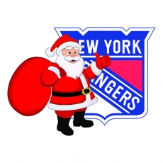 New York Rangers Santa Claus Logo heat sticker