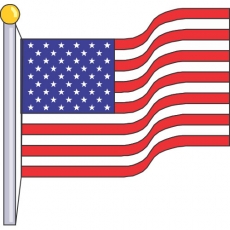 Flag Logo 13 heat sticker
