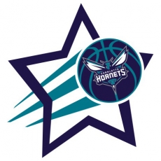 Charlotte Hornets Basketball Goal Star logo custom vinyl decal