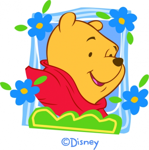 Disney Pooh Logo 24 heat sticker