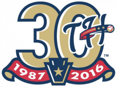 Harrisburg Senators 2016 Anniversary Logo heat sticker