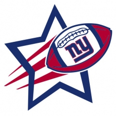 New York Giants Football Goal Star logo heat sticker