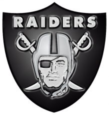 Oakland Raiders Plastic Effect Logo heat sticker