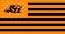 Utah Jazz Flag001 logo heat sticker