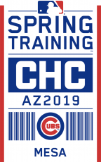 Chicago Cubs 2019 Event Logo heat sticker