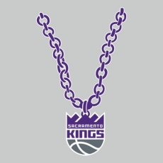 Sacramento Kings Necklace logo heat sticker