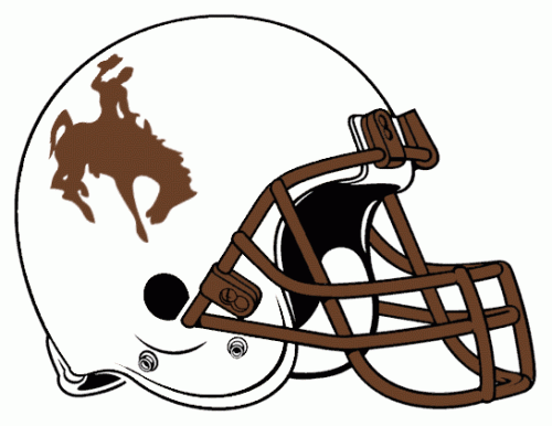 Wyoming Cowboys 1997-1999 Helmet Logo heat sticker