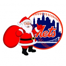 New York Mets Santa Claus Logo heat sticker