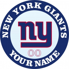 New York Giants Customized Logo heat sticker