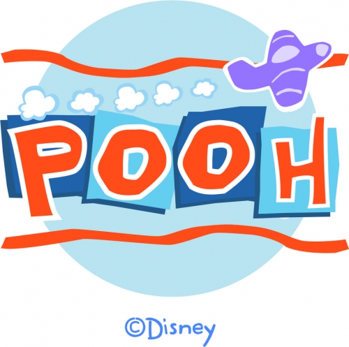Disney Pooh Logo 13 heat sticker