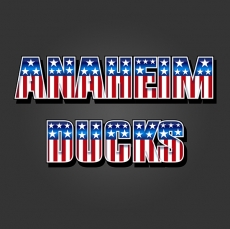 Anaheim Ducks American Captain Logo custom vinyl decal