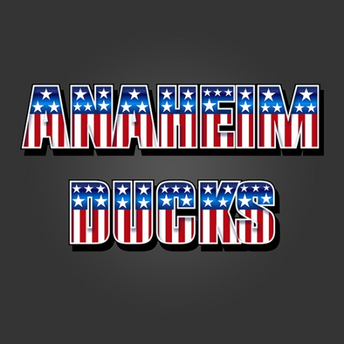 Anaheim Ducks American Captain Logo heat sticker