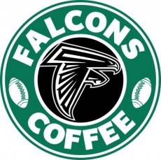 Atlanta Falcons starbucks coffee logo custom vinyl decal