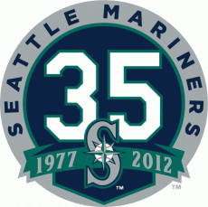 Seattle Mariners 2012 Anniversary Logo heat sticker