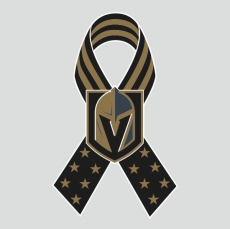 Vegas Golden Knights Ribbon American Flag logo custom vinyl decal