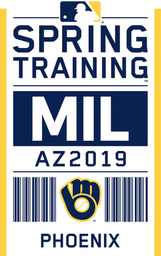 Milwaukee Brewers 2019 Event Logo custom vinyl decal