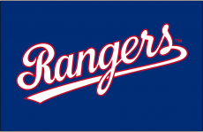 Texas Rangers 2005-2008 Batting Practice Logo heat sticker