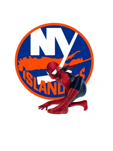New York Islanders Spider Man Logo custom vinyl decal